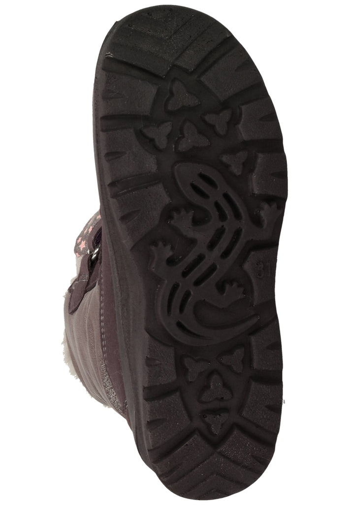Lurchi Stiefelette Lederimitat/Textil Aubergine Warmfutter - surf4shoes