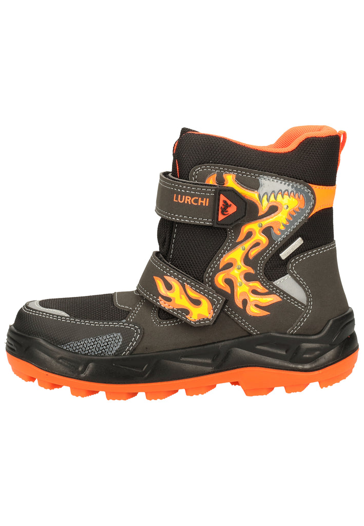 Lurchi Stiefelette Lederimitat/Textil Schwarz Warmfutter - surf4shoes