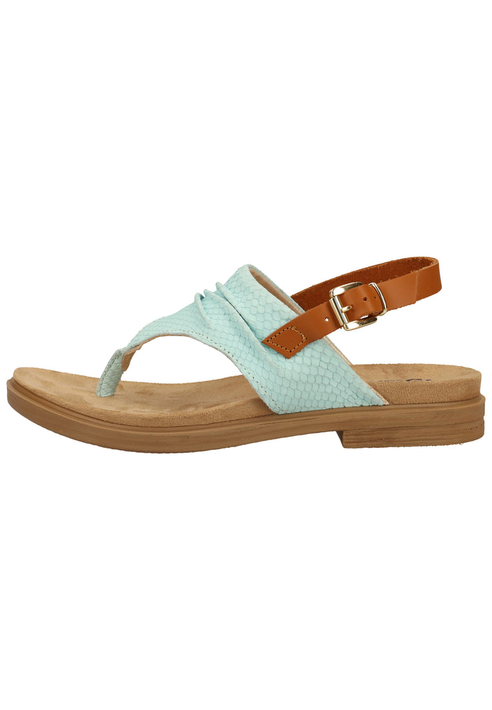 IGI&CO Sandalen Nubukleder Hellblau/Braun - surf4shoes