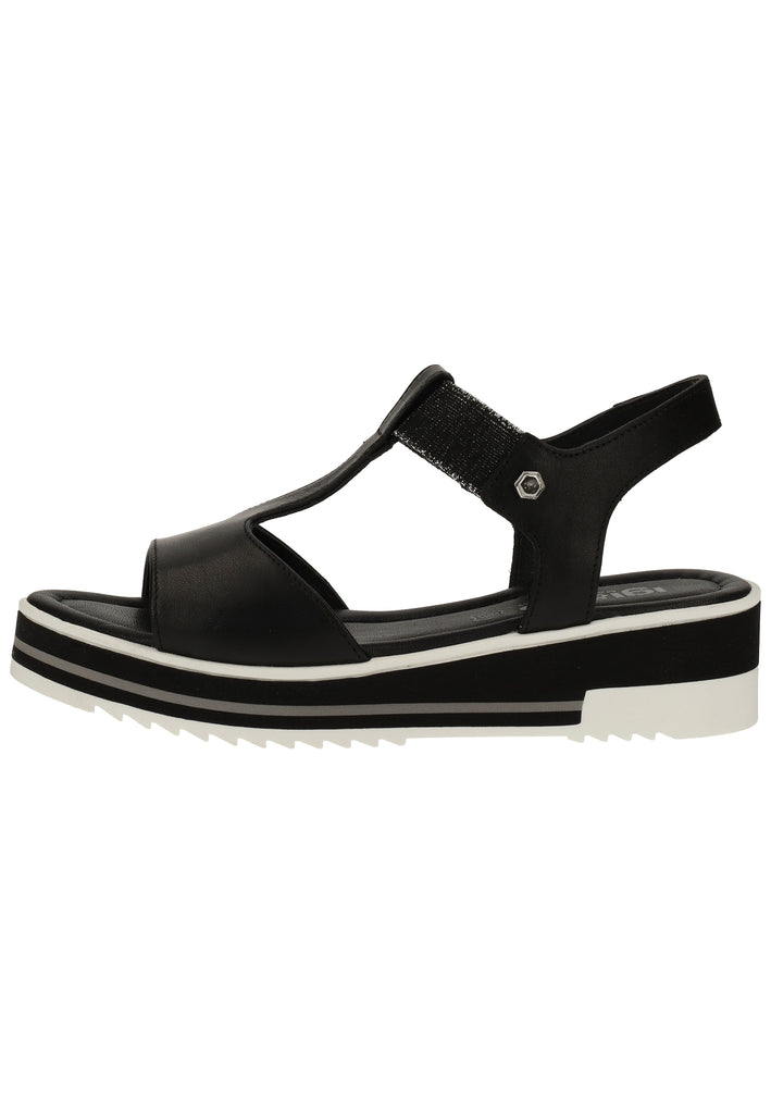 IGI&CO Sandalen Leder/Textil Schwarz - surf4shoes