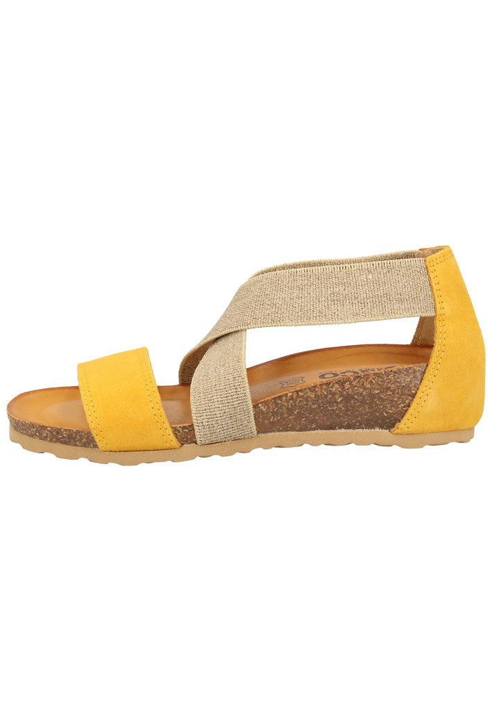 IGI&CO Sandalen Veloursleder/Textil Gelb - surf4shoes