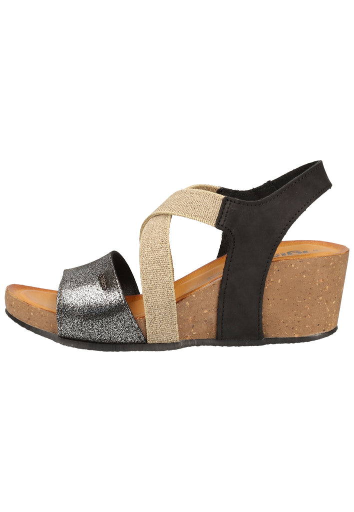 IGI&CO Sandalen Nubukleder/Textil Schwarz - surf4shoes