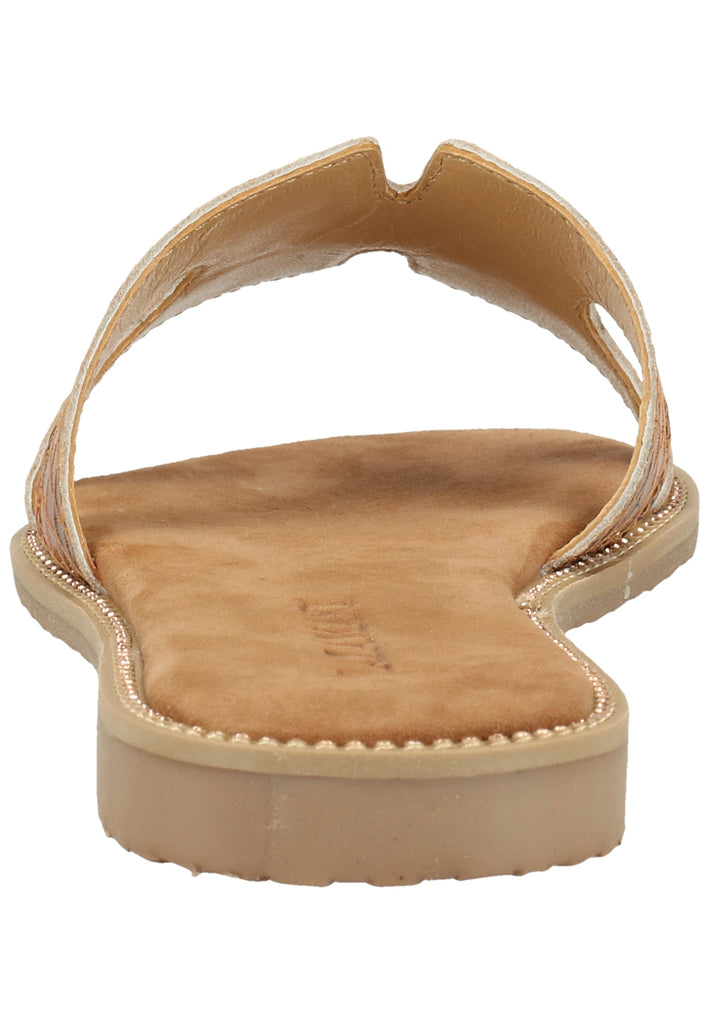 Lazamani Pantoletten Leder Cognac - surf4shoes