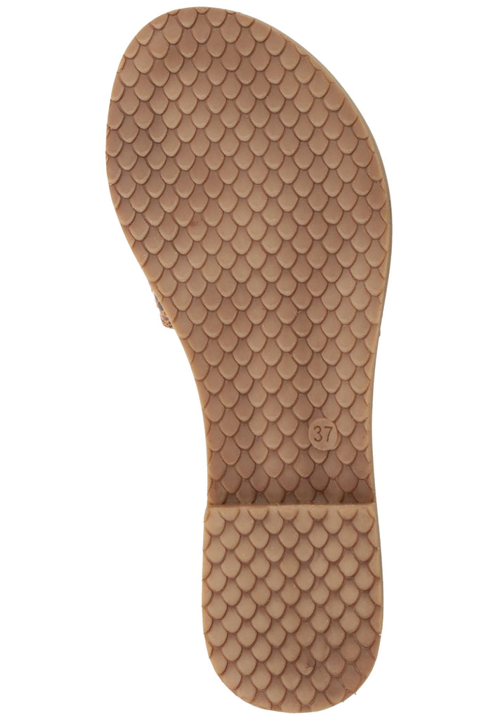 Lazamani Pantoletten Leder Cognac - surf4shoes