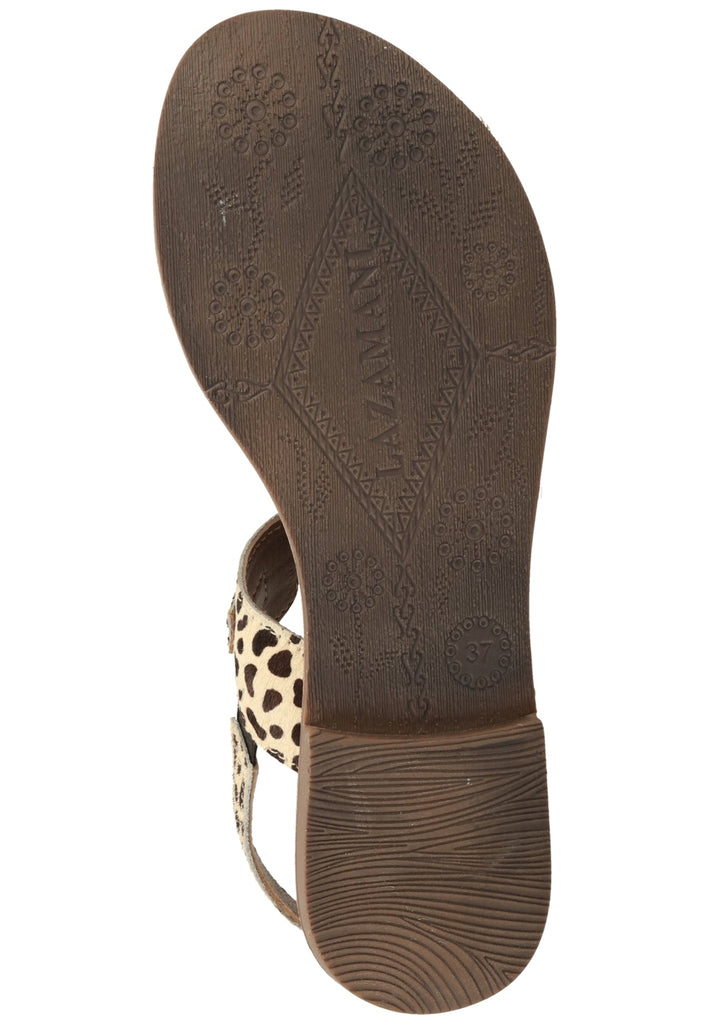 Lazamani Sandalen Leder Beige/Braun - surf4shoes