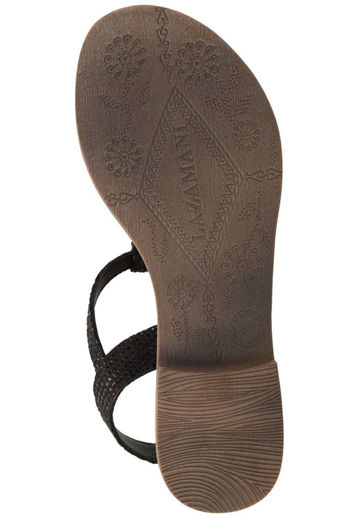 Lazamani Sandalen Leder Schwarz - surf4shoes