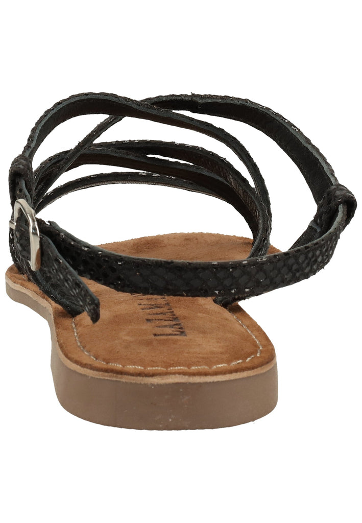 Lazamani Sandalen Leder Schwarz - surf4shoes