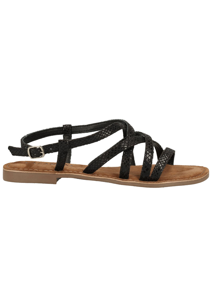 Lazamani Sandalen Leder Schwarz - surf4shoes