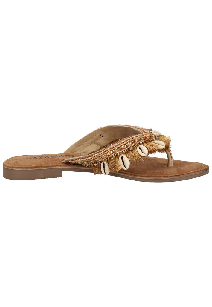 Lazamani Sandalen Textil Beige - surf4shoes