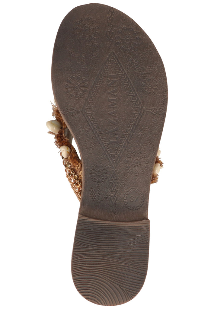 Lazamani Sandalen Textil Beige - surf4shoes