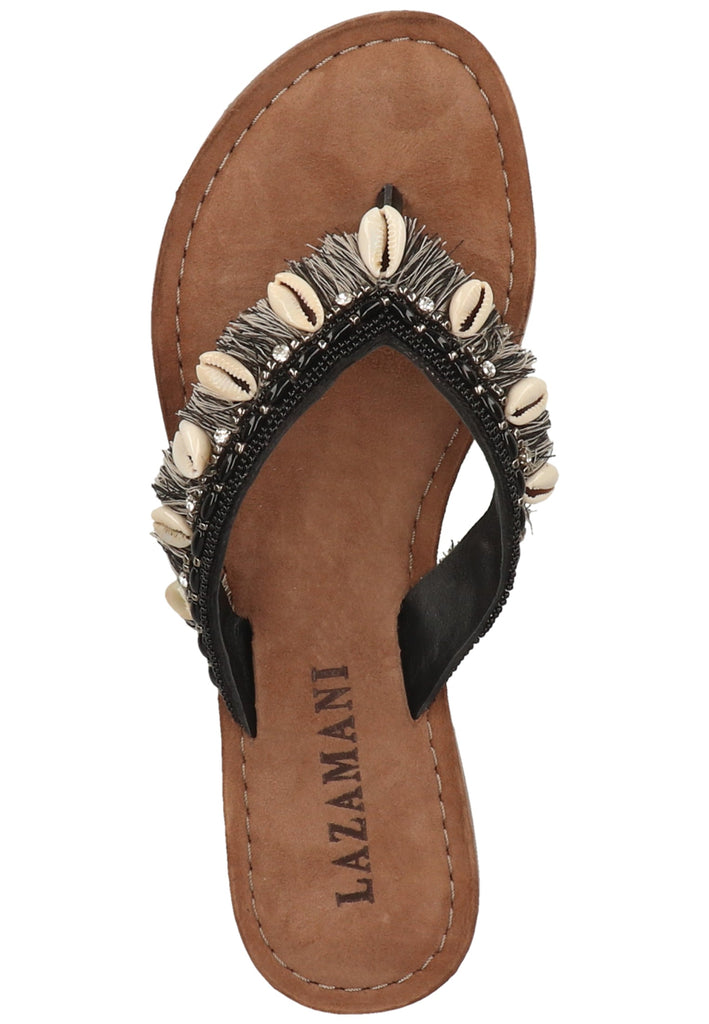 Lazamani Sandalen Textil Schwarz - surf4shoes