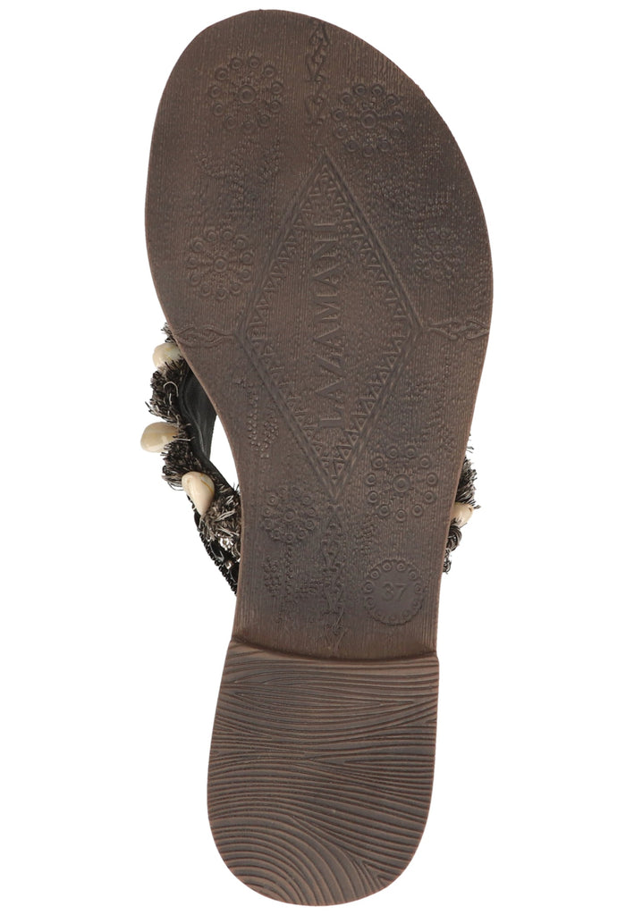 Lazamani Sandalen Textil Schwarz - surf4shoes