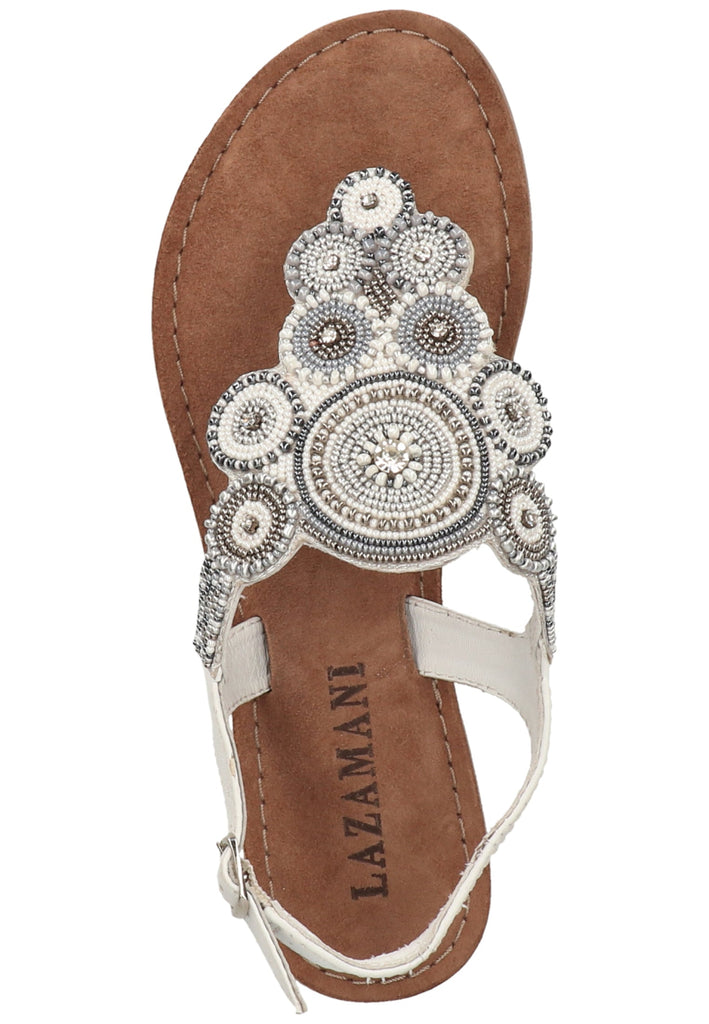 Lazamani Sandalen Leder/Textil White - surf4shoes