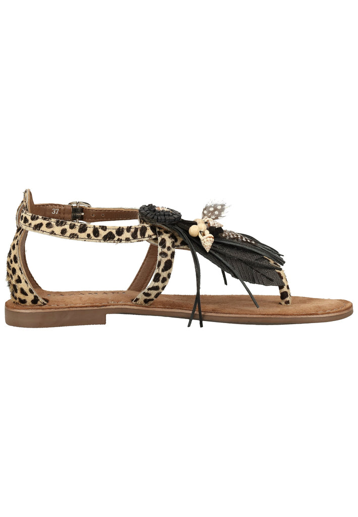 Lazamani Sandalen Leder Beige/Braun - surf4shoes