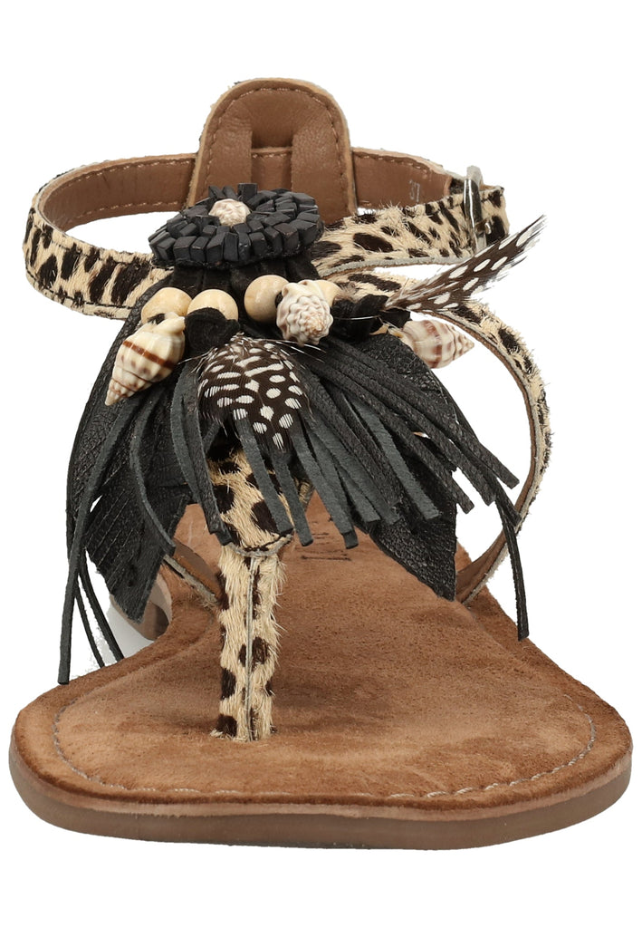 Lazamani Sandalen Leder Beige/Braun - surf4shoes