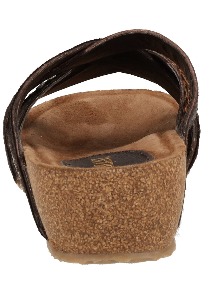 Lazamani Pantoletten Leder/Synthetik Brown - surf4shoes