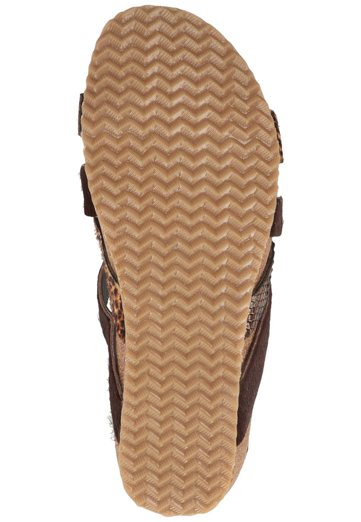 Lazamani Pantoletten Leder/Synthetik Brown - surf4shoes