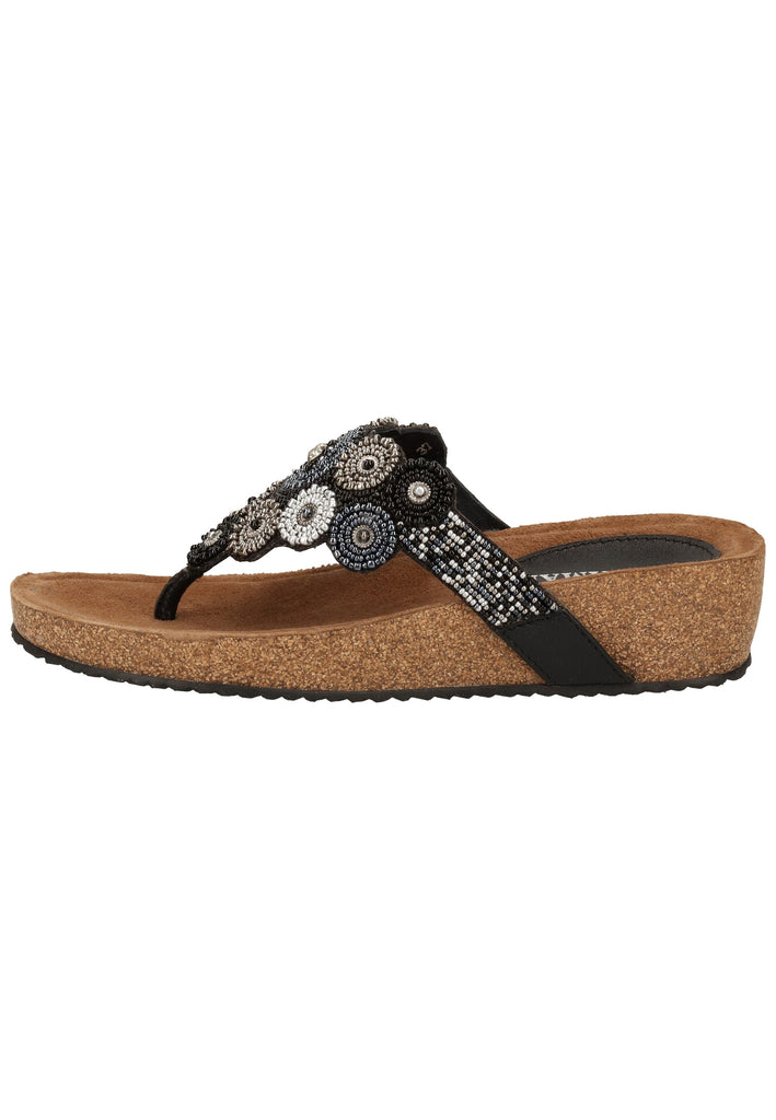 Lazamani Sandalen Leder Schwarz - surf4shoes