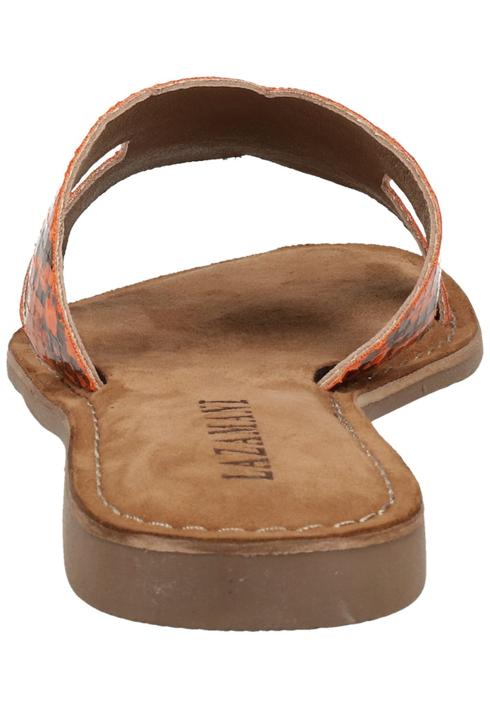Lazamani Pantoletten Leder Orange - surf4shoes