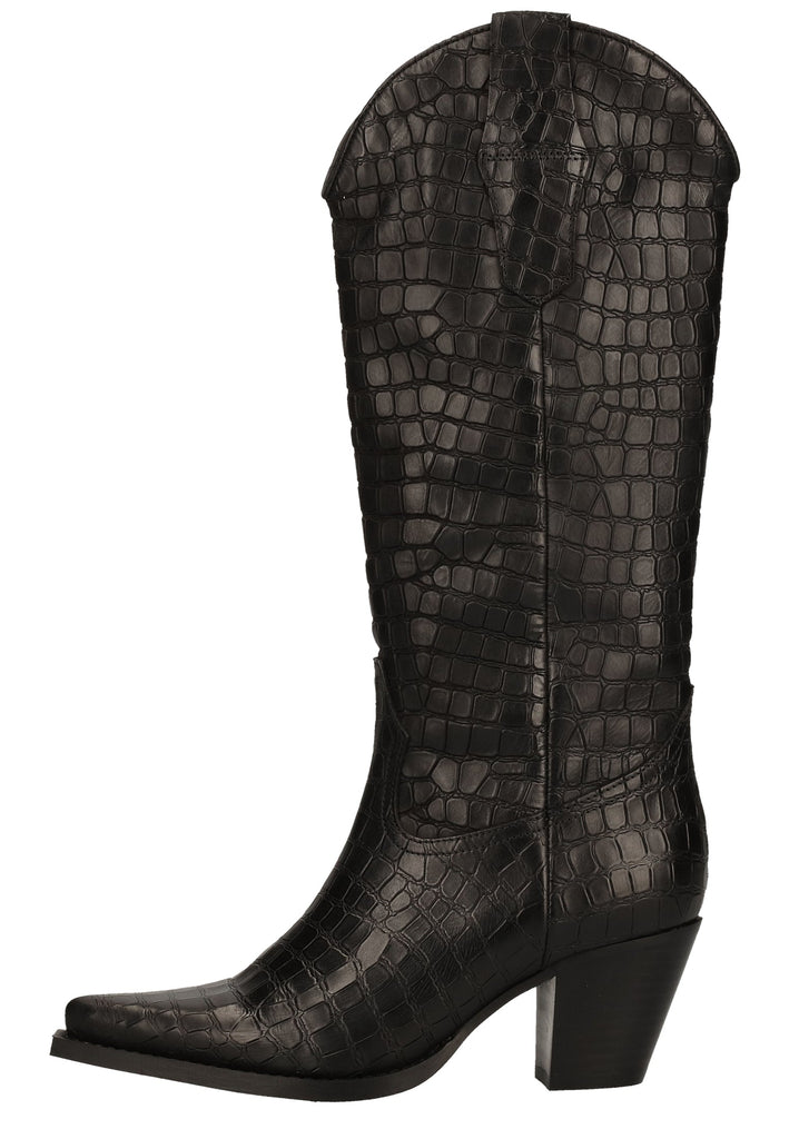 Lazamani Stiefel Leder Schwarz - surf4shoes