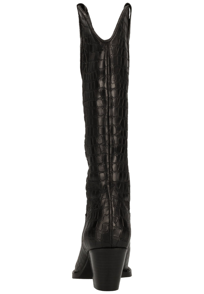 Lazamani Stiefel Leder Schwarz - surf4shoes