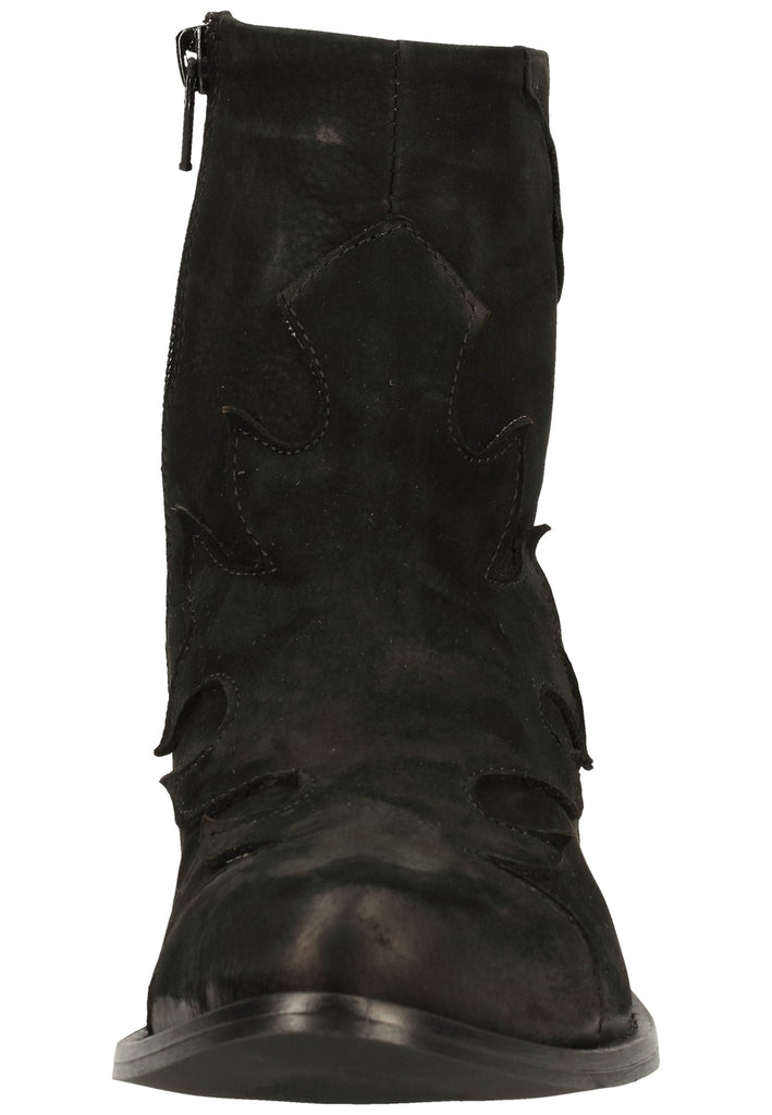 Lazamani Stiefelette Nubukleder Schwarz - surf4shoes
