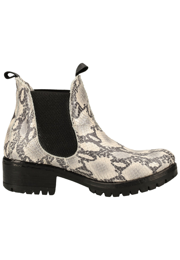 Lazamani Stiefelette Leder/Textil Grau/Weiß - surf4shoes