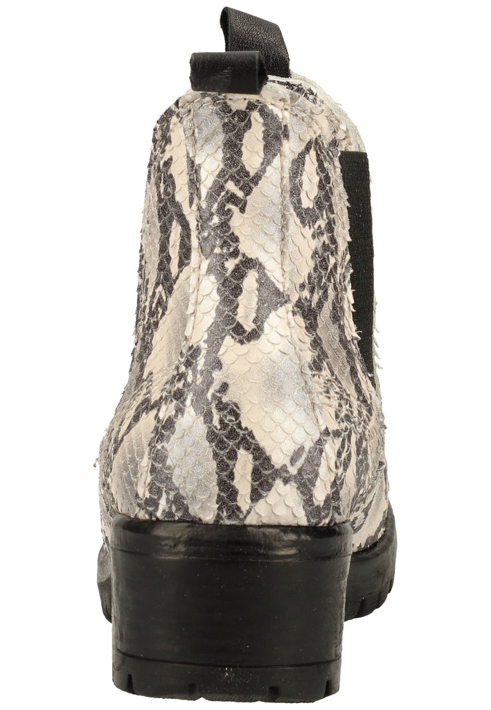 Lazamani Stiefelette Leder/Textil Grau/Weiß - surf4shoes