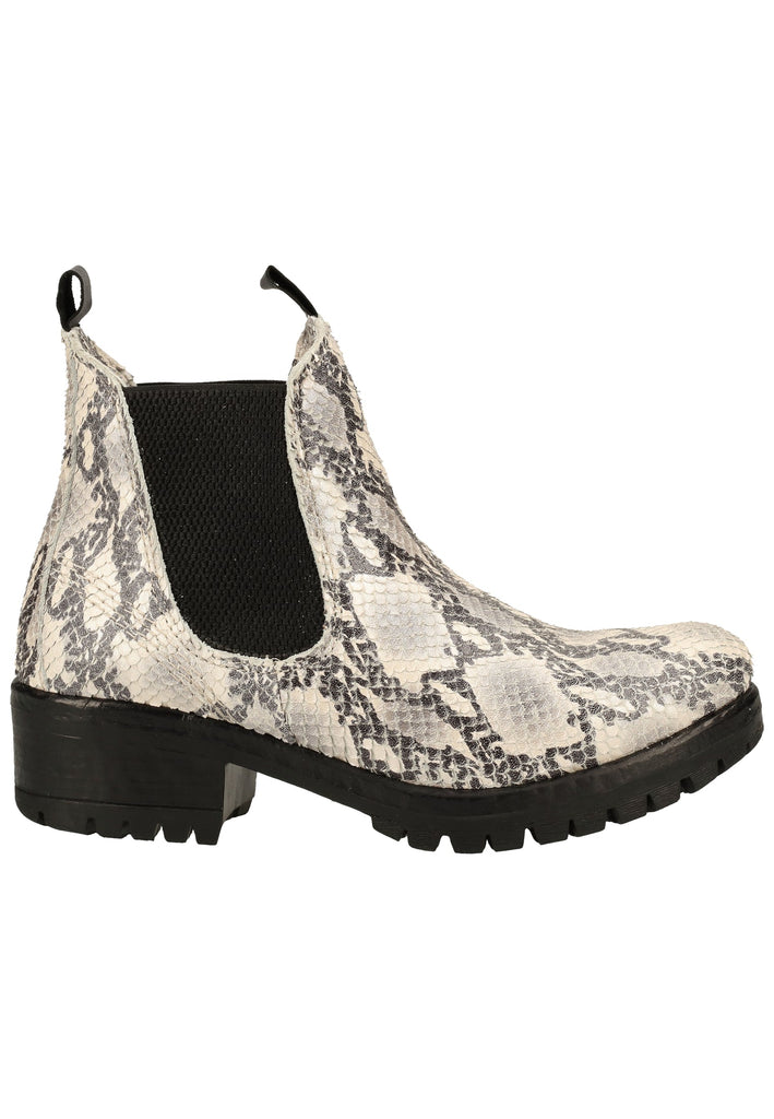 Lazamani Stiefelette Leder/Textil Grau/Weiß - surf4shoes