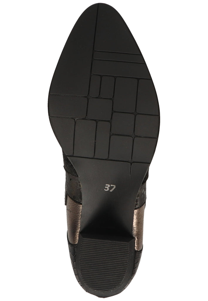 Lazamani Stiefelette Leder Schwarz/Gold - surf4shoes