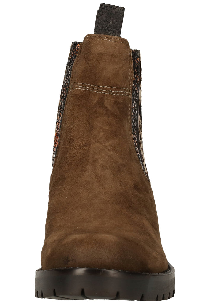 Lazamani Stiefelette Veloursleder Khaki - surf4shoes