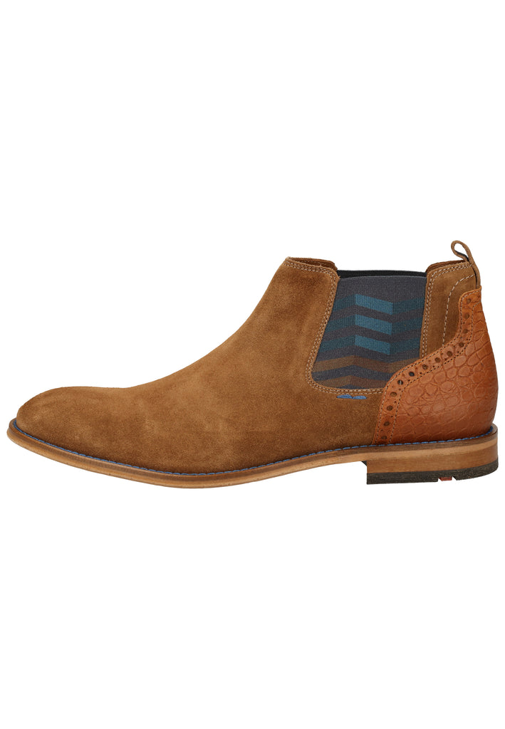 Lloyd Stiefelette Veloursleder/Textil Cognac - surf4shoes