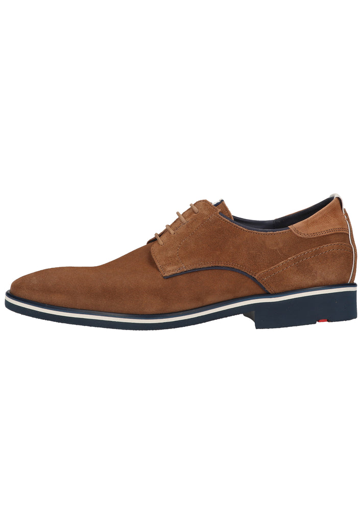 Lloyd Halbschuhe Veloursleder Braun/Blau - surf4shoes