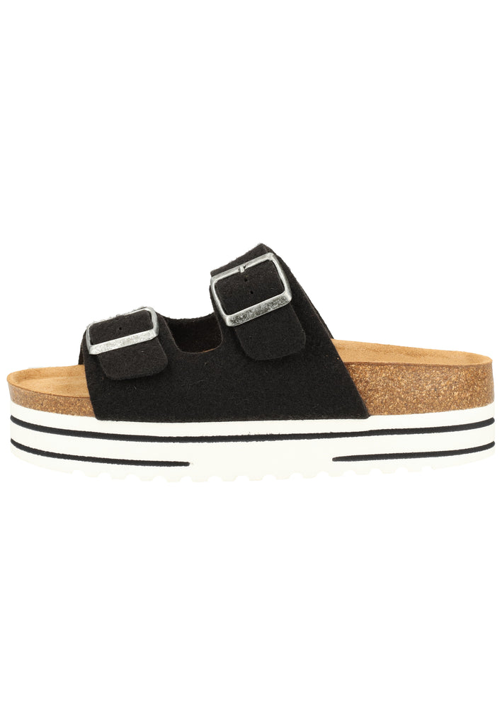 Shepherd Hausschuhe Wolle Schwarz - surf4shoes