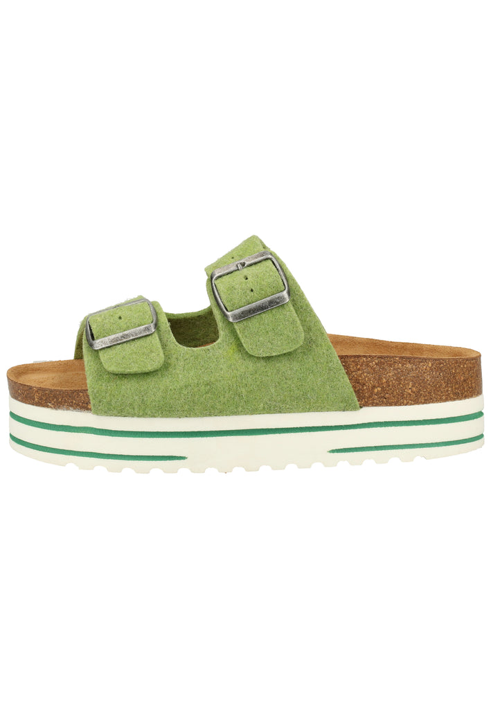 Shepherd Hausschuhe Wolle Lime - surf4shoes