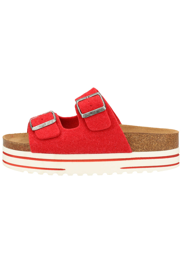 Shepherd Hausschuhe Wolle Rot - surf4shoes
