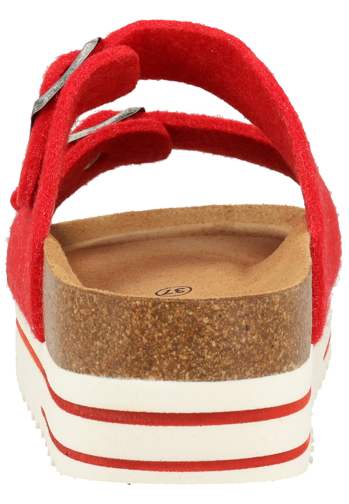 Shepherd Hausschuhe Wolle Rot - surf4shoes