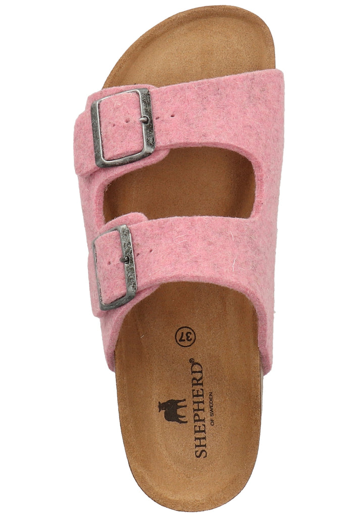 Shepherd Hausschuhe Wolle Pink - surf4shoes
