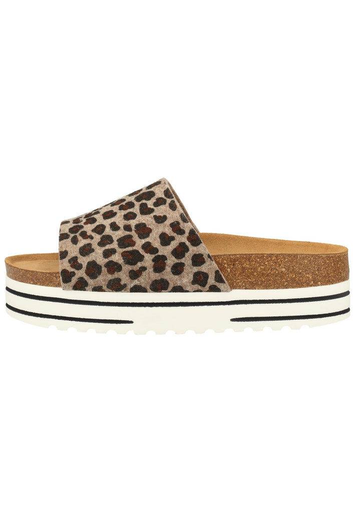 Shepherd Hausschuhe Wolle Leopard - surf4shoes