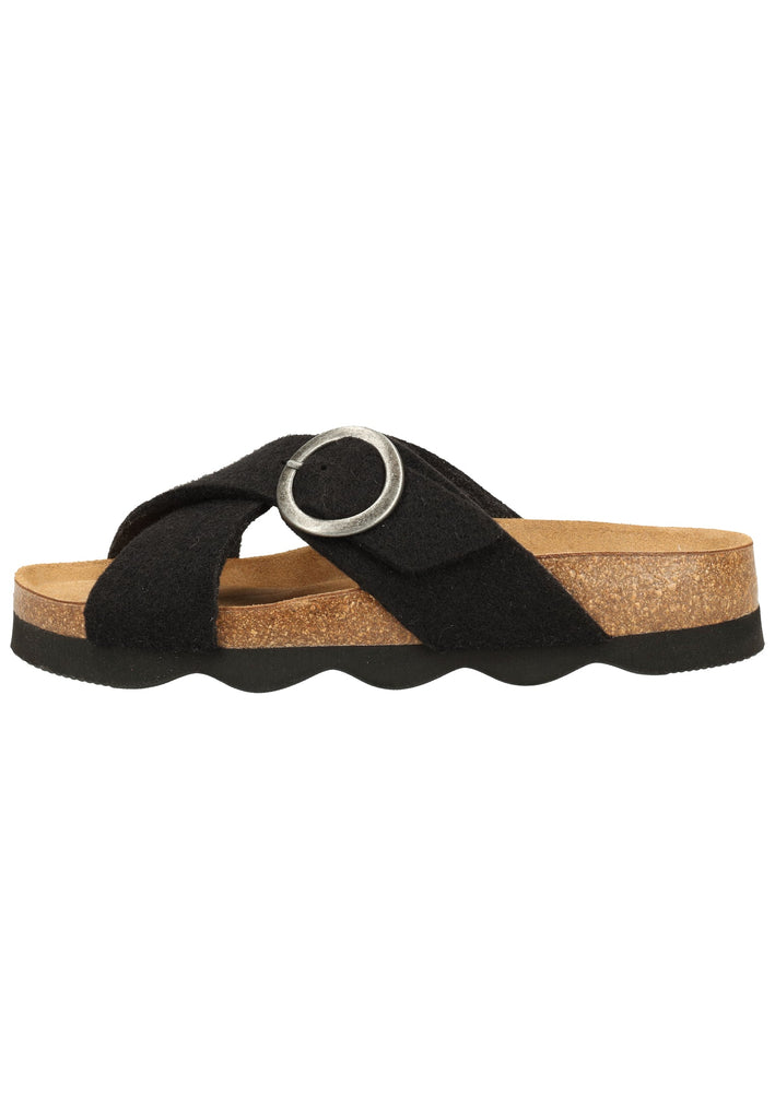 Shepherd Hausschuhe Wolle Schwarz - surf4shoes