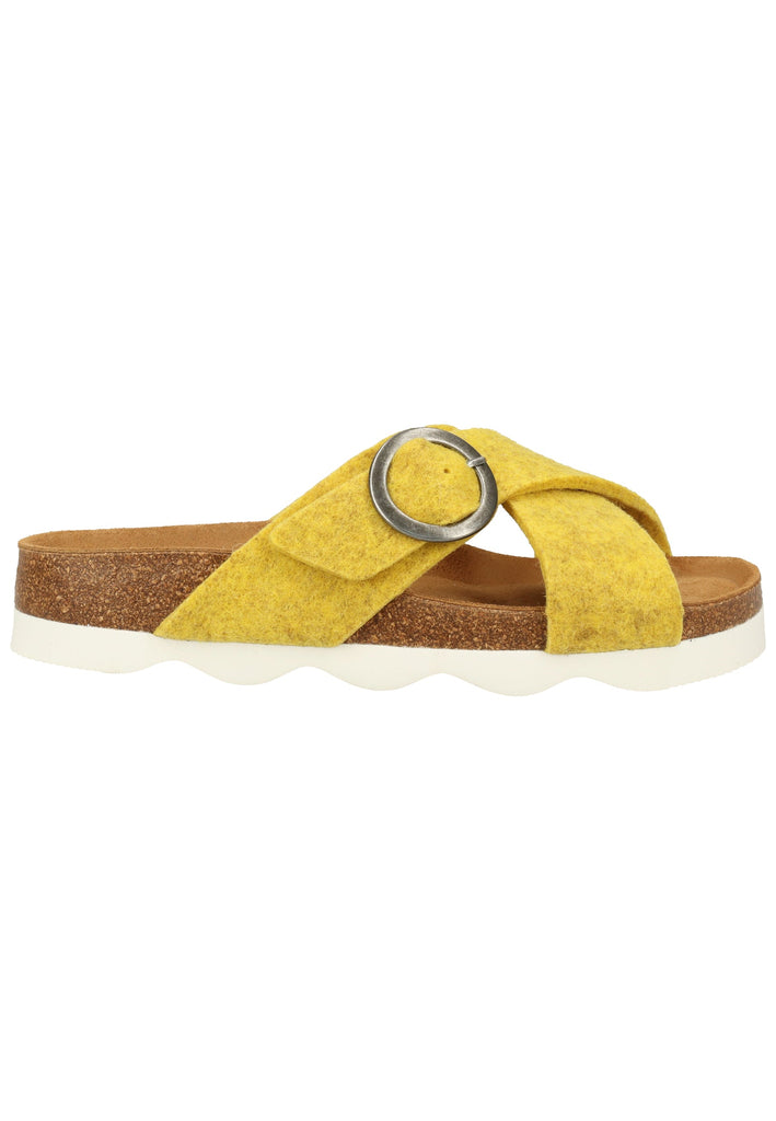 Shepherd Hausschuhe Wolle Gelb - surf4shoes