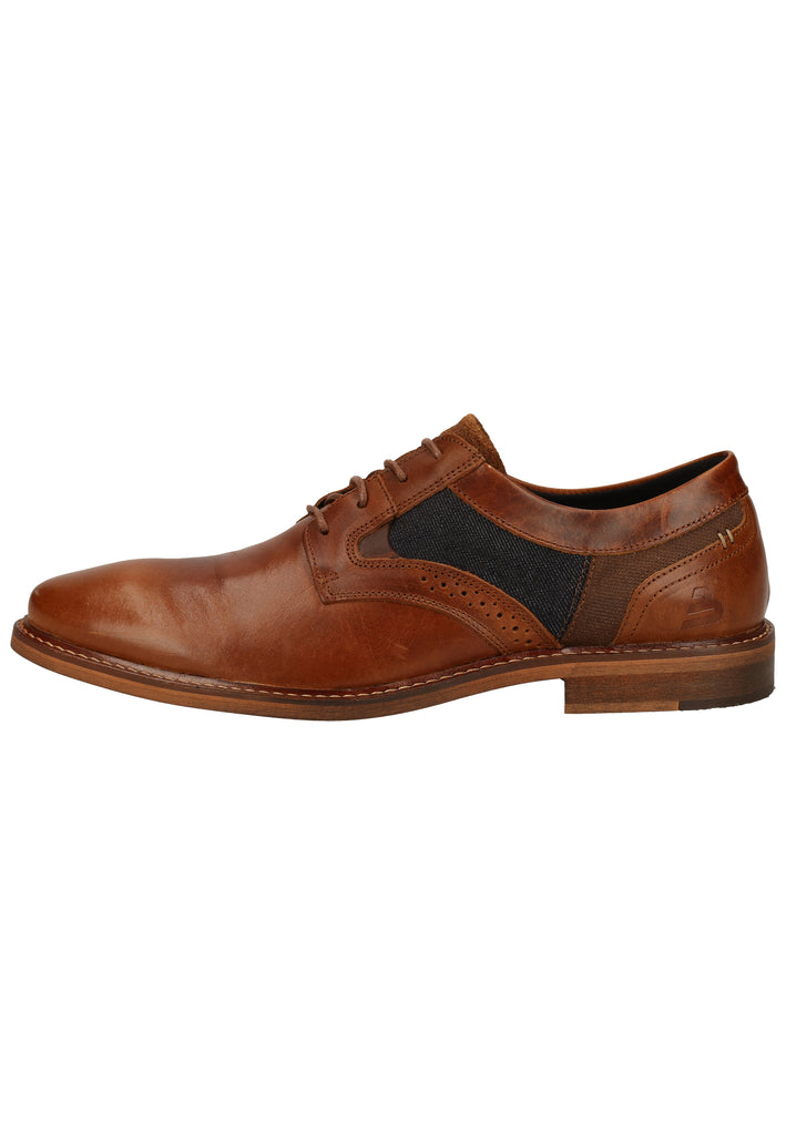 Bullboxer Businessschuhe Leder/Textil Cognac - surf4shoes