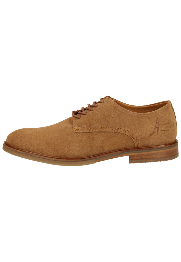 Bullboxer Businessschuhe Veloursleder Cognac - surf4shoes