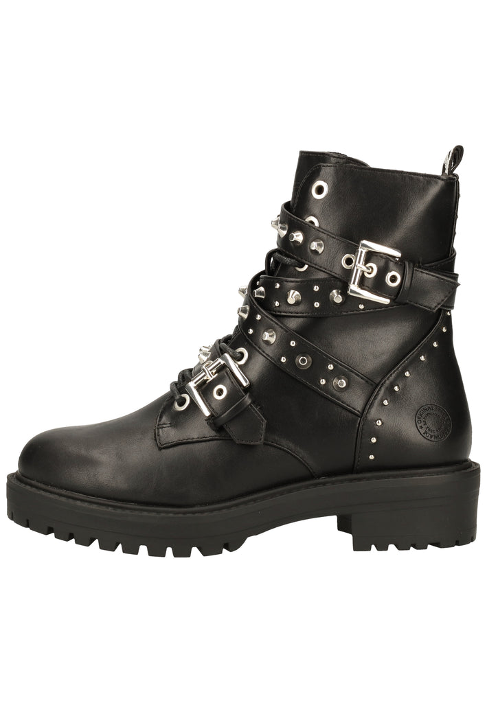 Bullboxer Stiefelette Lederimitat Schwarz - surf4shoes