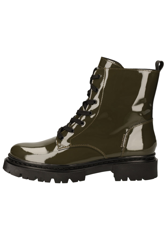 Bullboxer Stiefelette Leder Grün Lack - surf4shoes