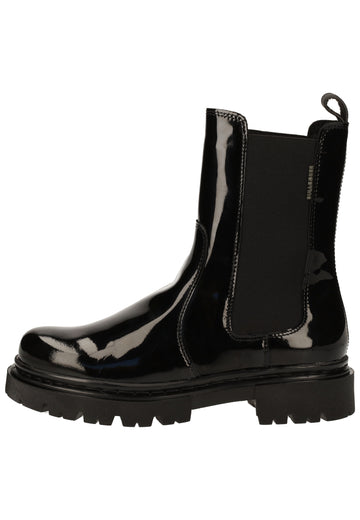 Bullboxer Stiefelette Leder/Textil Schwarz Lack - surf4shoes