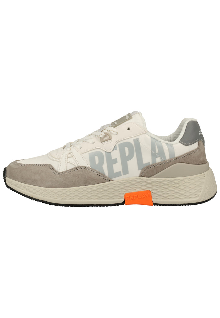 Replay Sneaker Veloursleder/Textil Weiß - surf4shoes