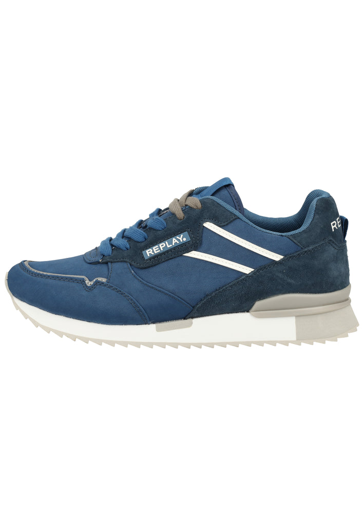 Replay Sneaker Lederimitat/Textil Blau - surf4shoes
