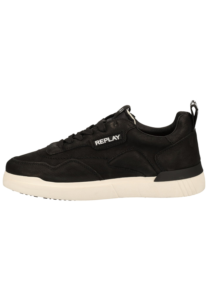 Replay Sneaker Leder/Textil Schwarz - surf4shoes