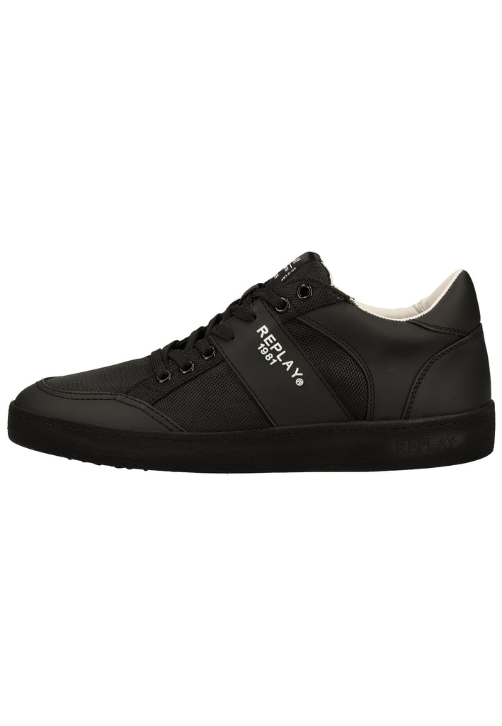 Replay Sneaker Lederimitat/Textil Schwarz - surf4shoes